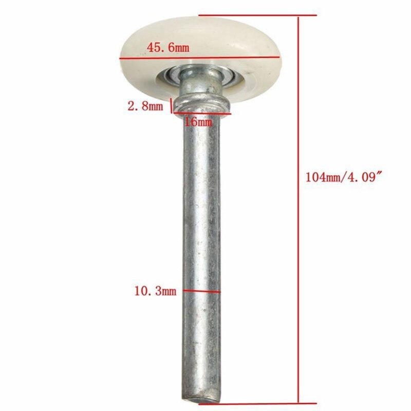 Heavy Duty Nylon Garage Door Roller Wheel Ball Sealed Bearing 105mm Length