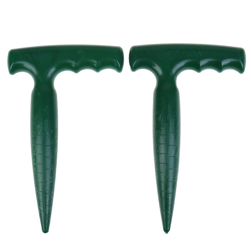 1PCS Garden Bulb Planting Tools Garden Bonsai Flower Planting Seedling Widger Grip Tools Plastic Green Dibber Digging Hole Tool