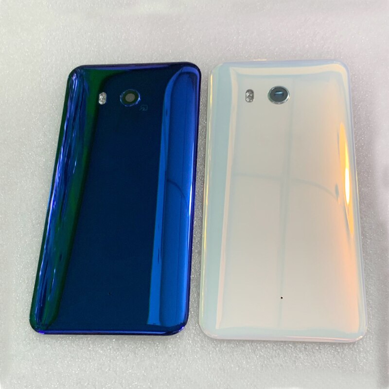 Original Battery Cover Rear Door With Camera Lens+Flash Light+Logo For HTC U11 U11 Life Back Glass Cover Replacement