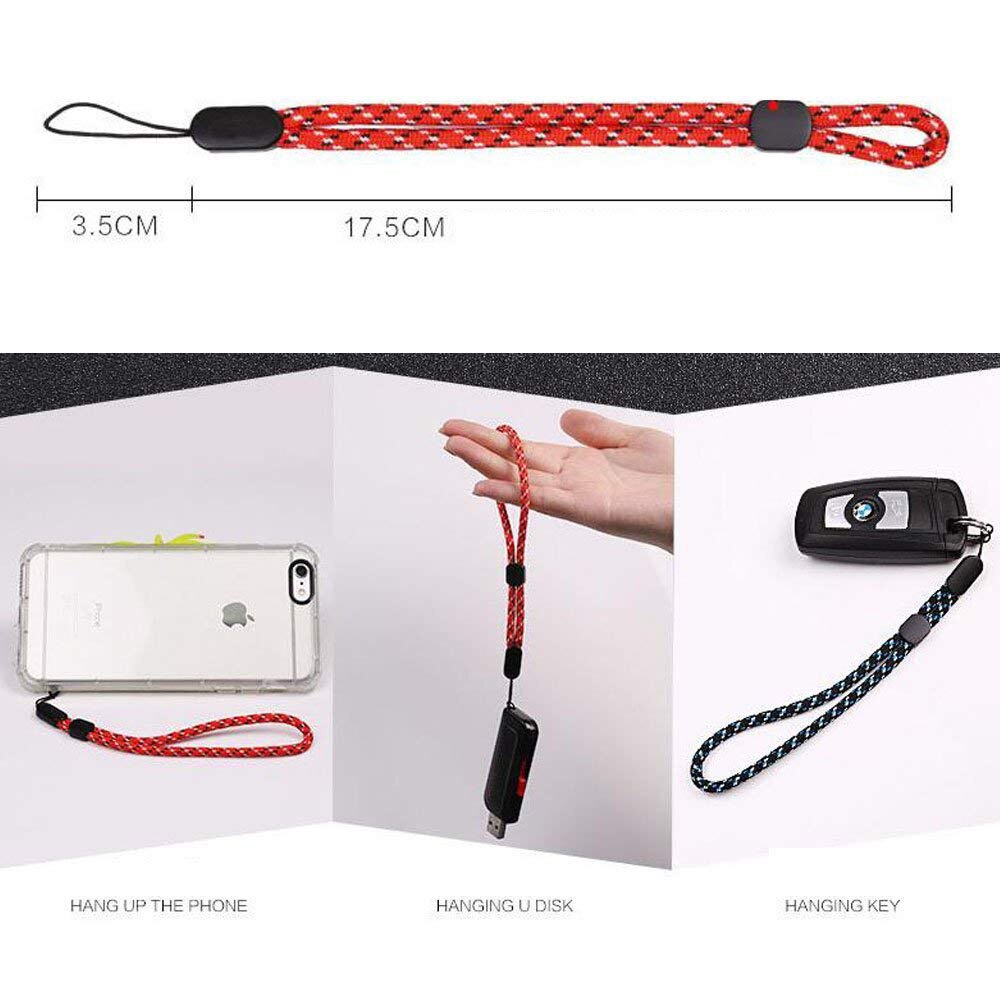 Ascromy Verstelbare Gsm Riem Nylon Pols Lanyard Voor Telefoon Case Camera USB Flash Drives Sleutels Keychain ID Tag Accessoires