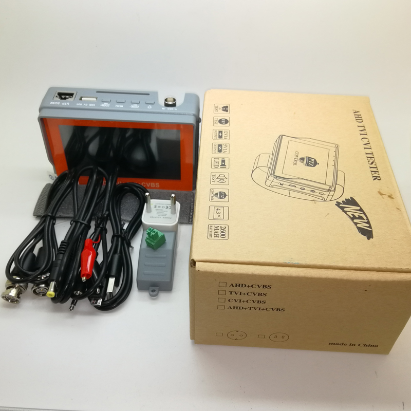 1080P 4.3-Inch LCD Screen Portable CCTV Tester Pro 2 In 1 For AHD CVBS Analog Camera Security Monitor