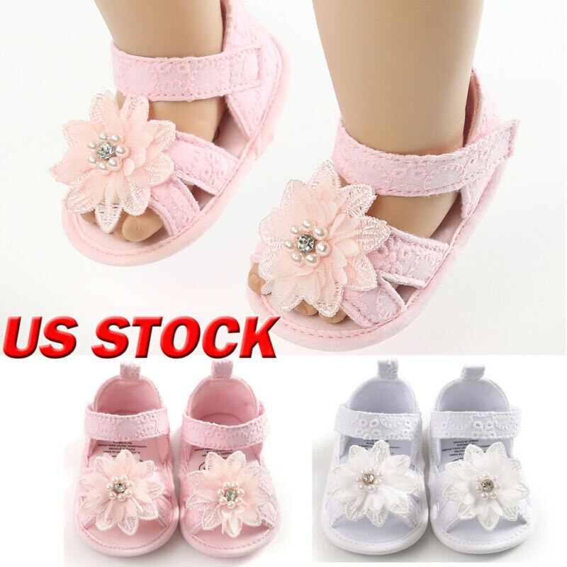 Girls cotton shoes slippers sandals trainers baby kids toddler newborn Shoes US