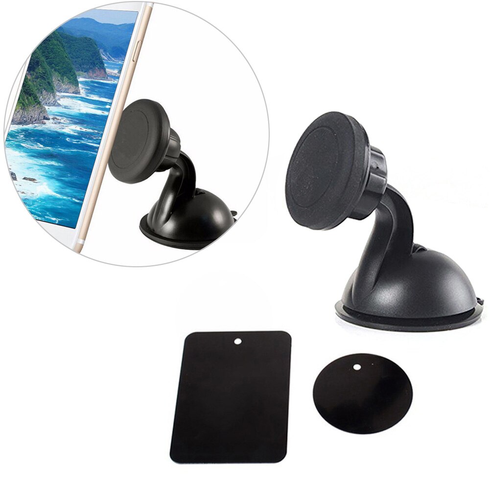 Universal Black Magnetic 360 Rotary Mobile Phone Mount Holder