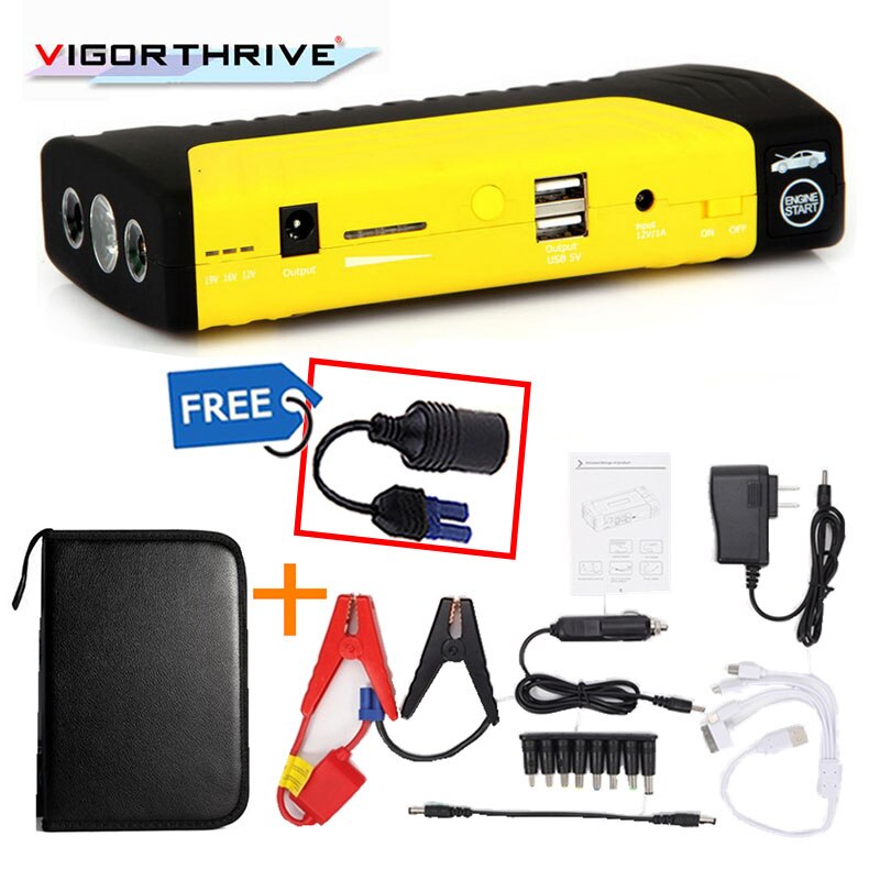 Super Function Petrol&amp;Diesel 12V Car Power Bank Mini Car Jump Starter Mobile Power Charger