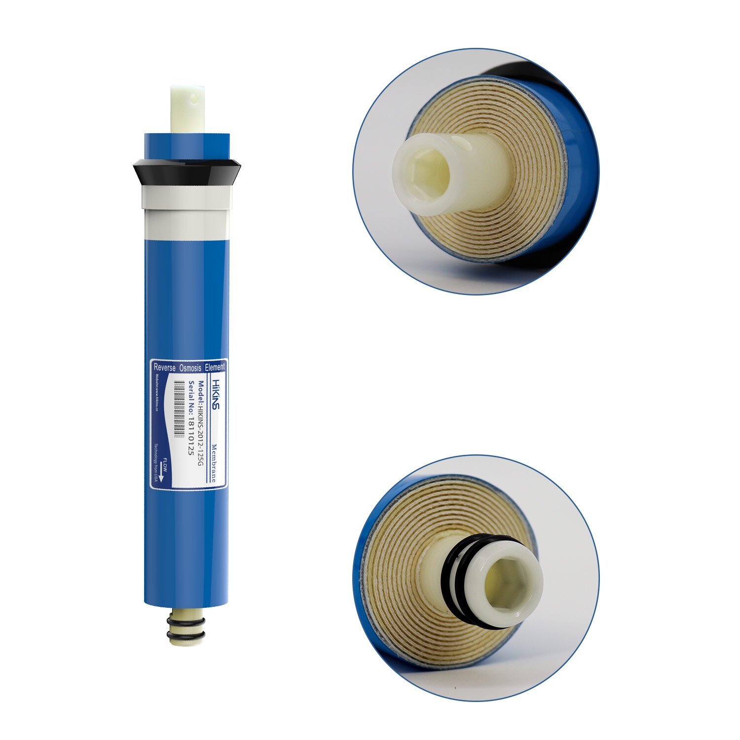 Hikins 1Pcs Vervanging Water Filter Cartridge 125 Gpd Omgekeerde Osmose Membraan Voor 5-Stage Thuis Drinkwater Filtratie syste