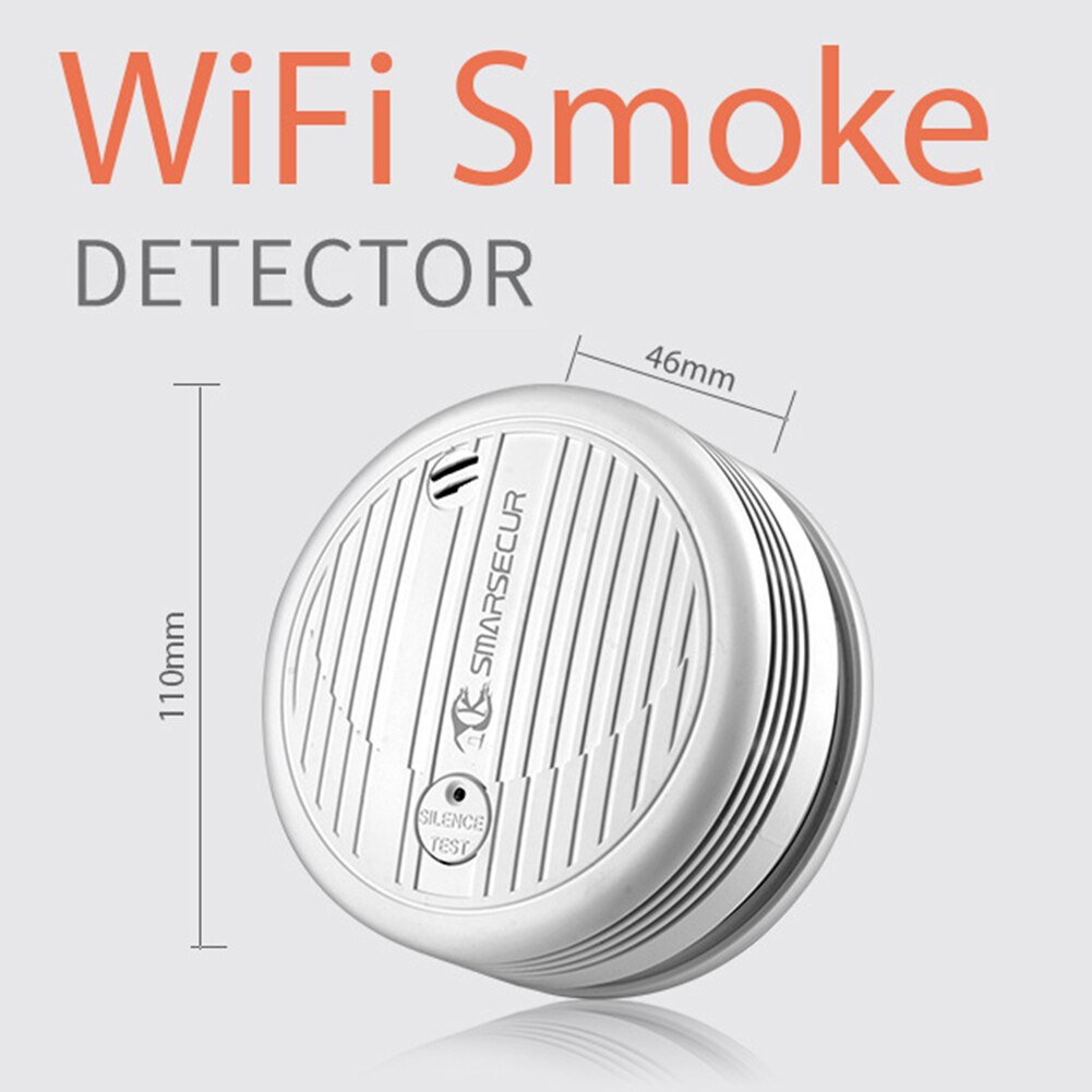 Smart WiFi Smoke Detector Tuya APP Control Wireles... – Grandado