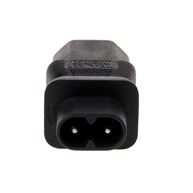 IEC 320 C13 3-Pin Female Naar C8 2-Pin Male Power Plug Converter Adapter