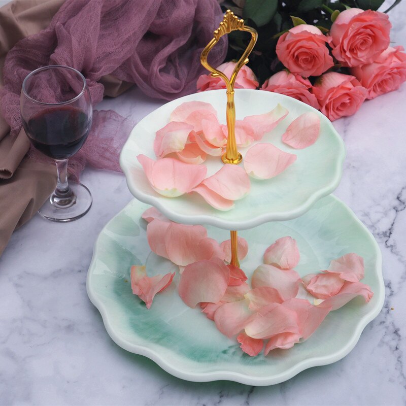 3D DIY Lace Two-layer Fruit Tray Tea Tray Silicone Mold Glue Set Tray Coaster Resin Epoxy Mold