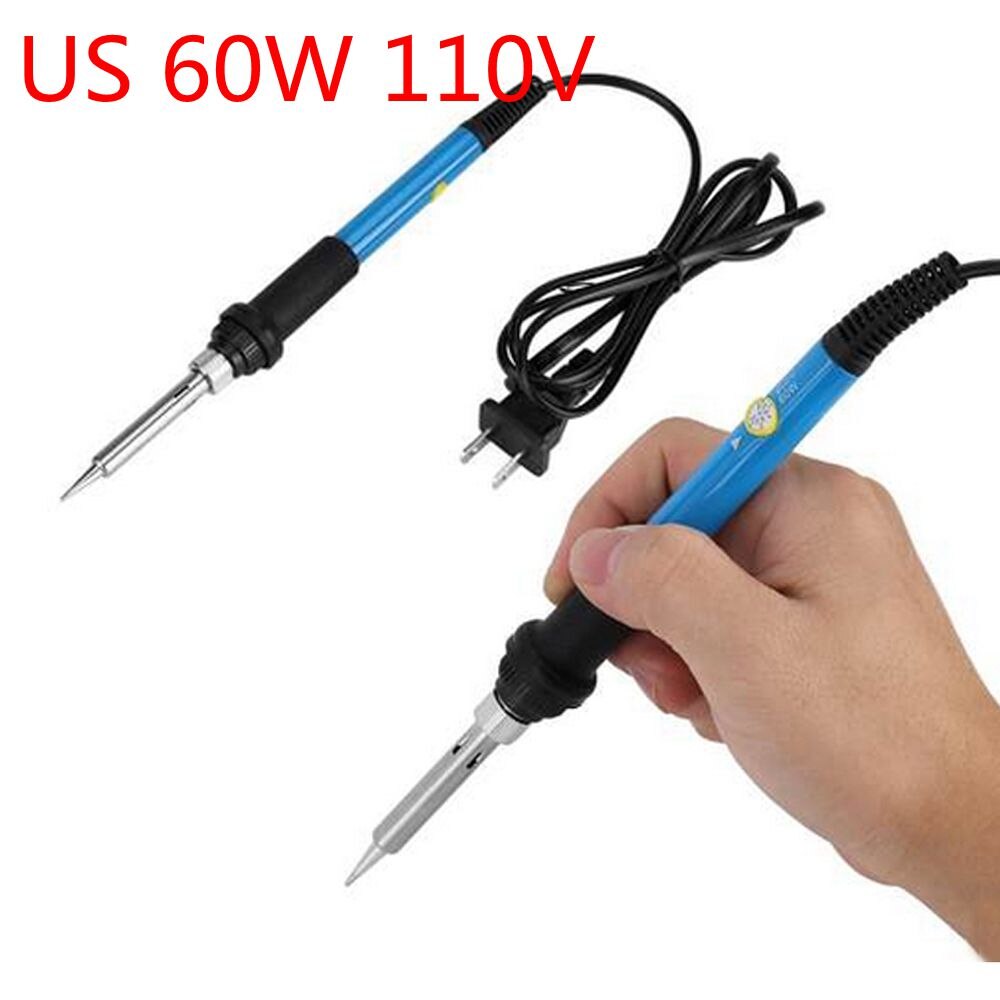 Kit de estación de soldadura de calefacción con puntas T12 y mango de hierro, T12-942 Mini LED, herramientas eléctricas digitales, estación de soldadura, herramientas DIY: US 60W 110V