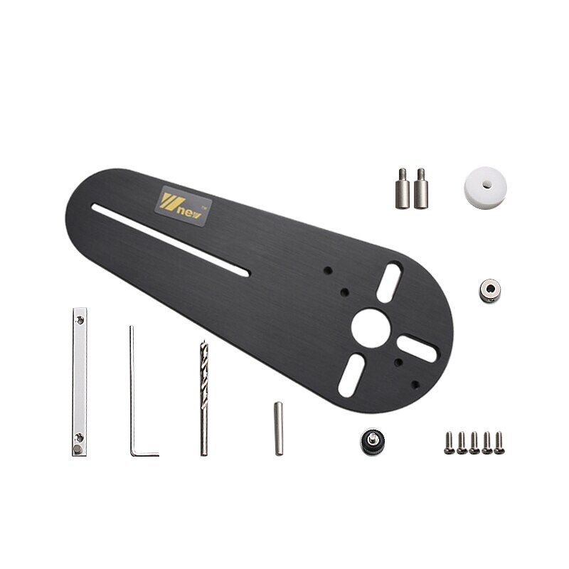 Circle Cutting Jig for Bosch Makita Electric Hand Trimmer Wood Router Circle Milling Groove DIY Tools Woodworking Milling: Set A