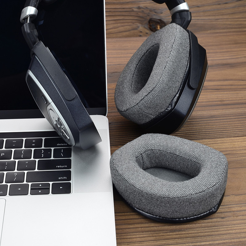 Ohrpolster für Sennheiser HDR RS165 RS175 RS185 RS195 Kopfhörer Ohrpolster Weiches Leder Erinnerung Schaum Schwamm Ohrenschützer mit Schnalle
