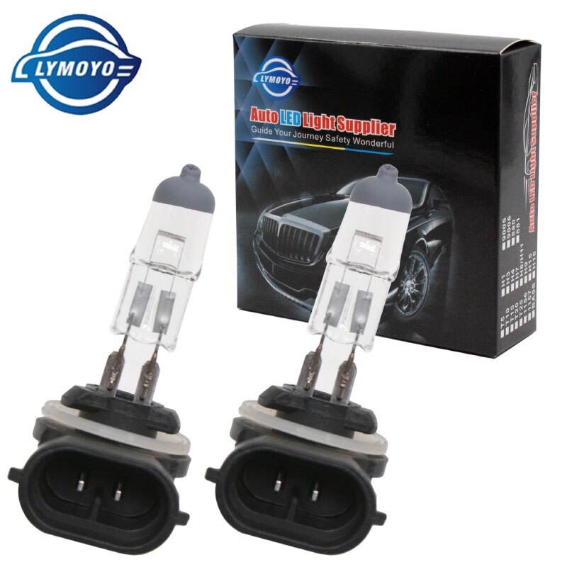 Lymoyo 2 st  h27 880 881 auto halogenlampor bil 12v 27w 4300k varmvit original glödlampa strålkastare belysning dagsljuslampa