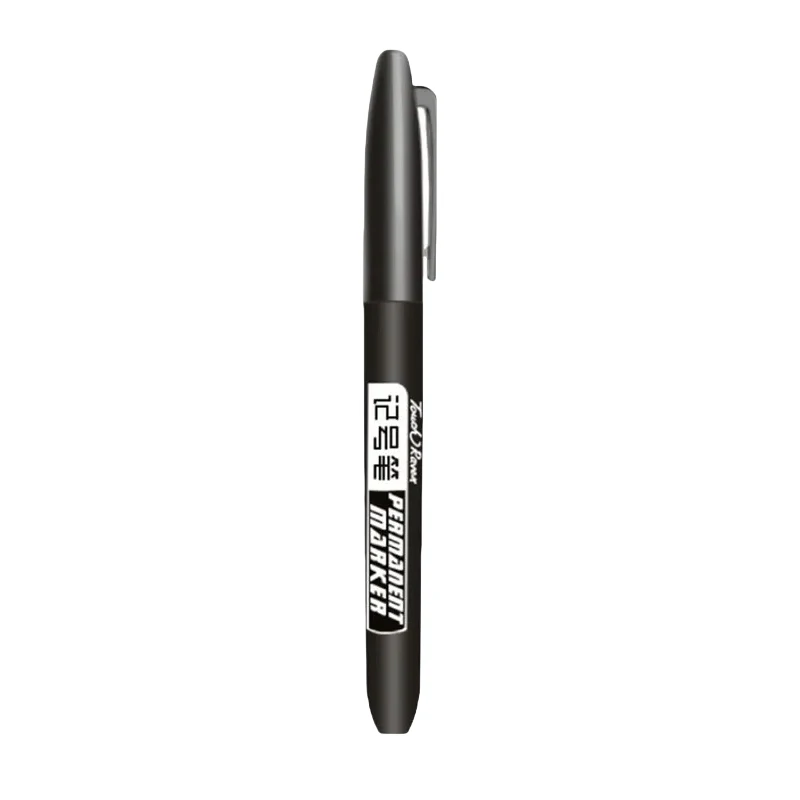 1,5 mm permanenter Farbmarkierungsstift, Zeichenmarker, auf Ölbasis, wasserfest, schwarze Tinte, Skizzenstifte, Schreibwaren, Kunst, Schulbedarf: Weiß