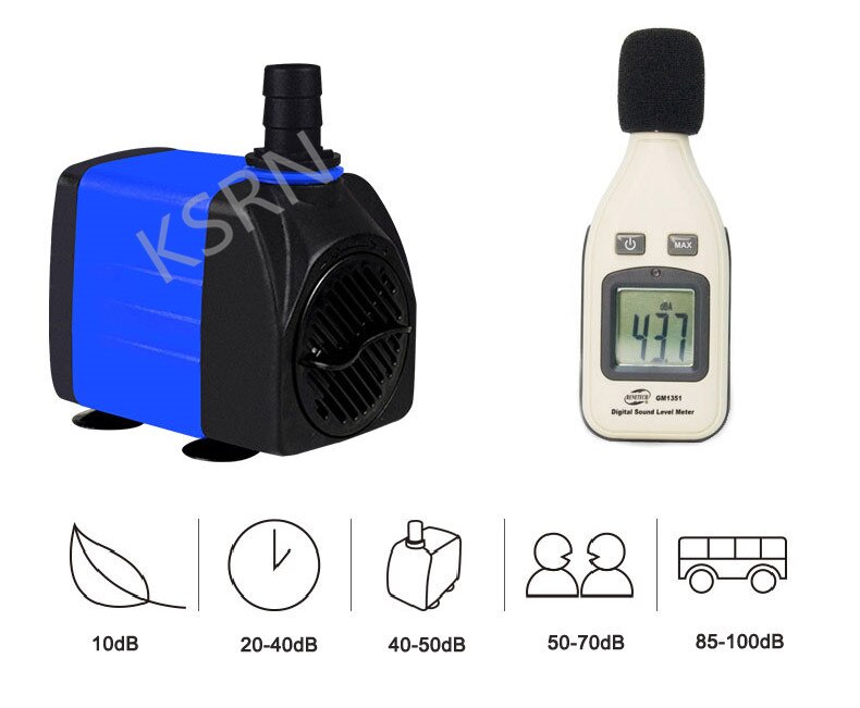 220 V zatapialne pompa wodna 900LPH akwarium fontanna akwarium jesień hydroponicznych 8 W