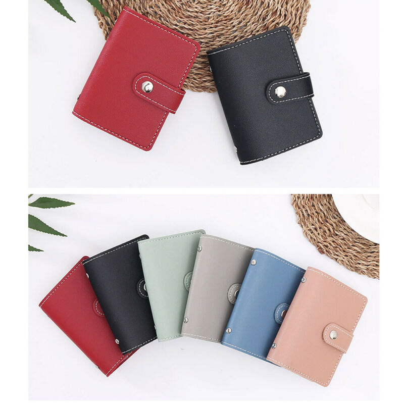 Pu Leer Functie 26 Bits Card Case Visitekaarthouder Credit Paspoort Kaart Tas Mannen Vrouwen Id Paspoort card Wallet