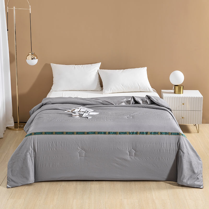 hoch-Ende-dünne sommer kühl Decke bestickt Decke Ader schlafsaal einzigen doppel Decke seersucker Band klimaanlage Decke: 150x200cm 1pc / yueliang02-4