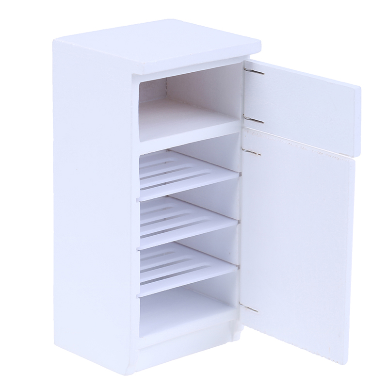 1:12 miniatur 2 Tür Kühlschrank küche Kühlschrank Puppenhaus Möbel Zubehör