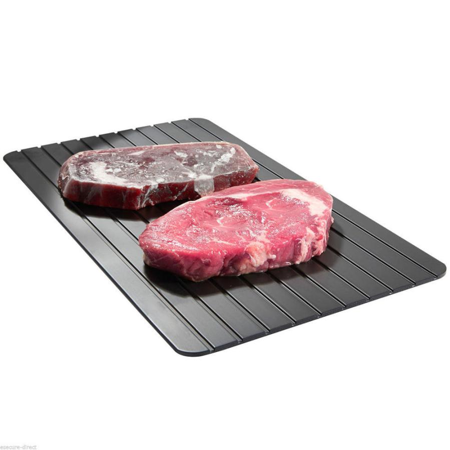 Snelle aluminium Ontdooien Lade Keuken De Veiligste Manier om Ontdooien Vlees of Bevroren Voedsel 5O1023