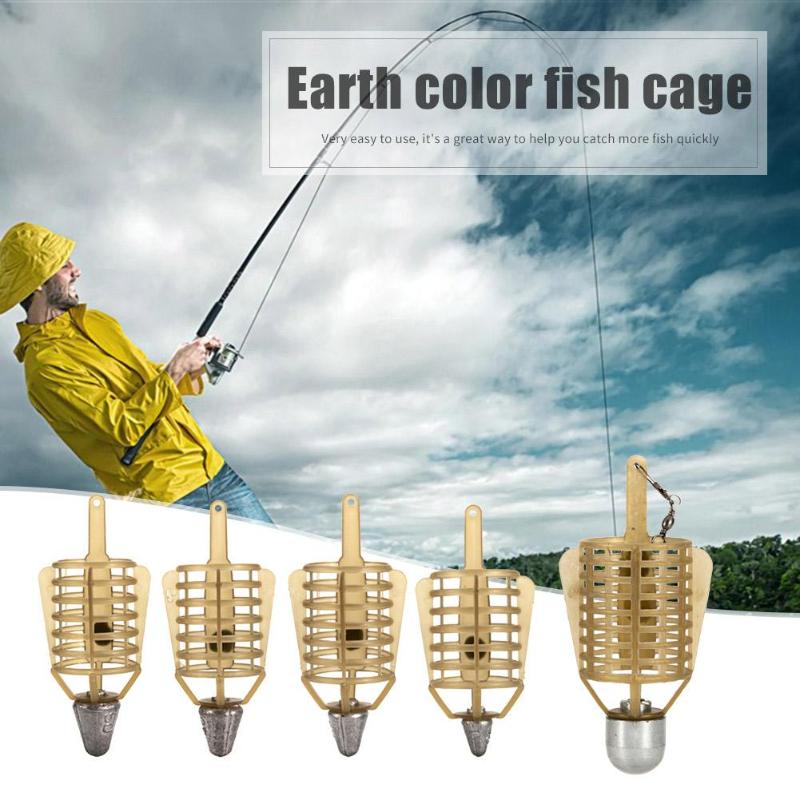 Bateau carpe pêche distributeur d'appâts Cages porte-leurre panier Cage piège de pêche plomb plombs plastique pêche leurre Cage
