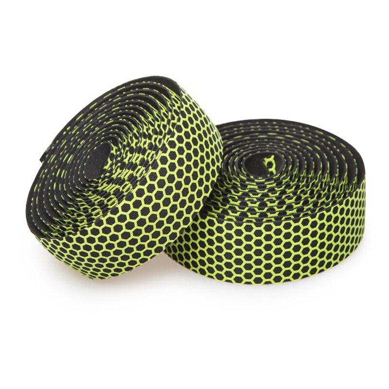 Alomejor Fietsstuur Wrap Strap Antislip Racefiets Bar Grip Tape Fiets Spons Tape met Staafstekkers (Groen