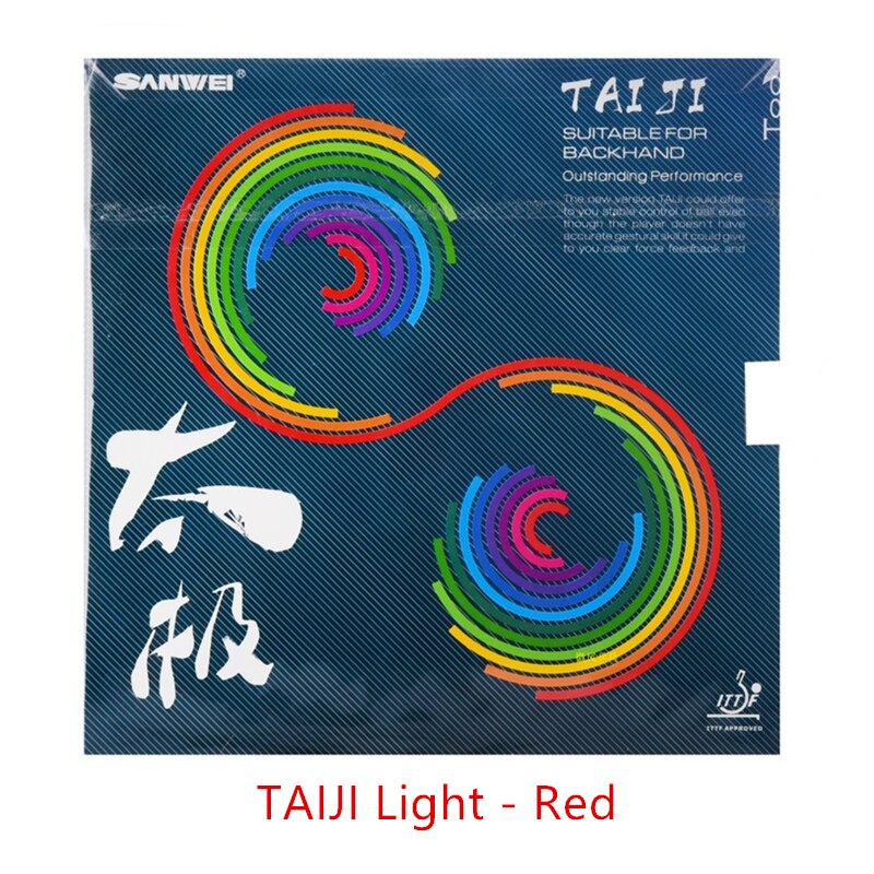 SANWEI TAIJI TAICHI, T88-TAIJI, luz trasera de TAIJI T88, tenis de mesa, goma Original, esponja de Ping Pong: TAJI Light - Red