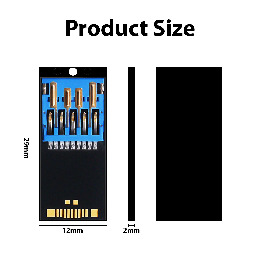 Pen Drive 128 GB Czarny Ultra cienki pendrive USB 3.0 o dużej pojemności 64 GB Lekki i wodoodporny o dużej stabilności