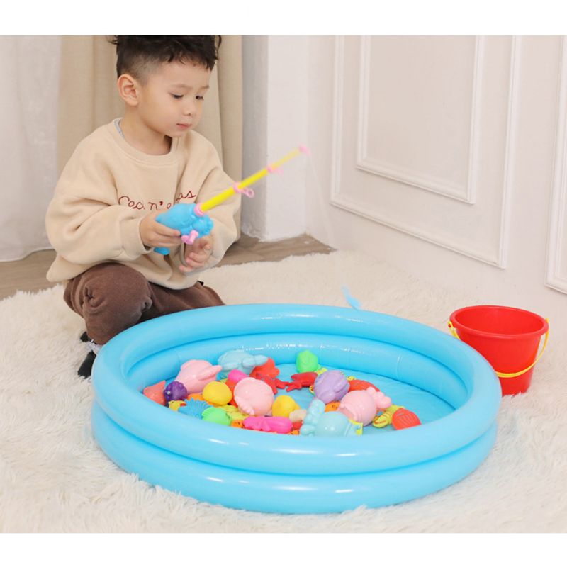 30/52 Pcs Magnetische Vissen Speelgoed Plastic Vis Hengel Set Kinderen Spelen Water Game Educatief