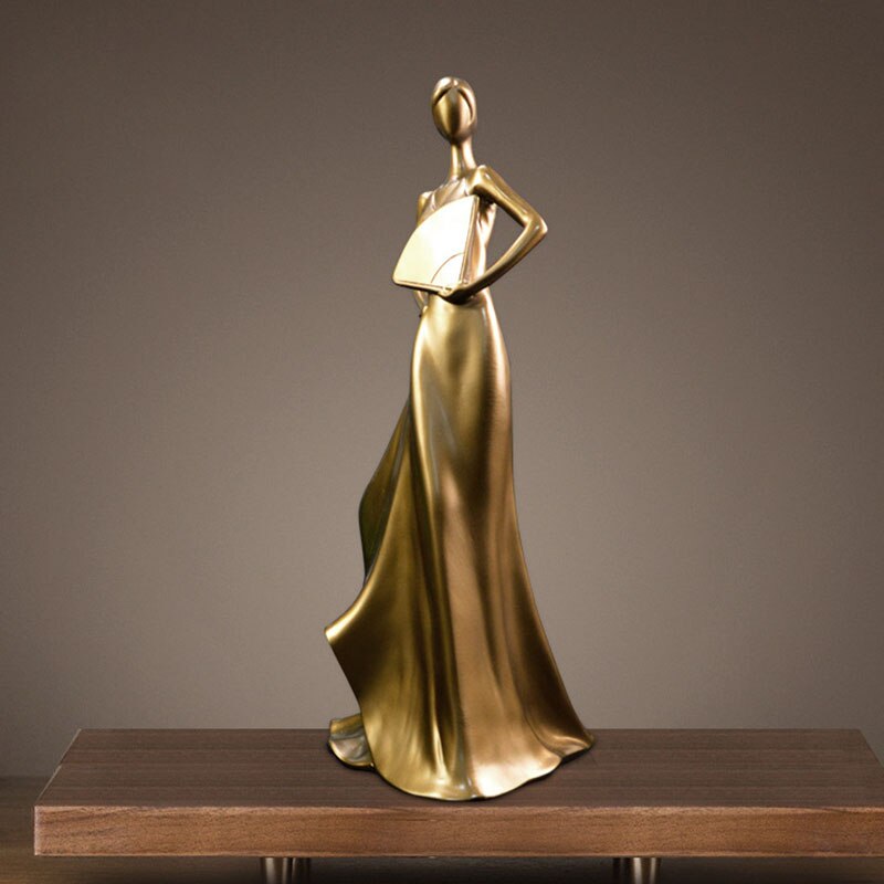 Lady Character Wine Rack Wine Holder Abstract Beauty Sculpture Home Decoration Ornament Study Room Display Furnishing