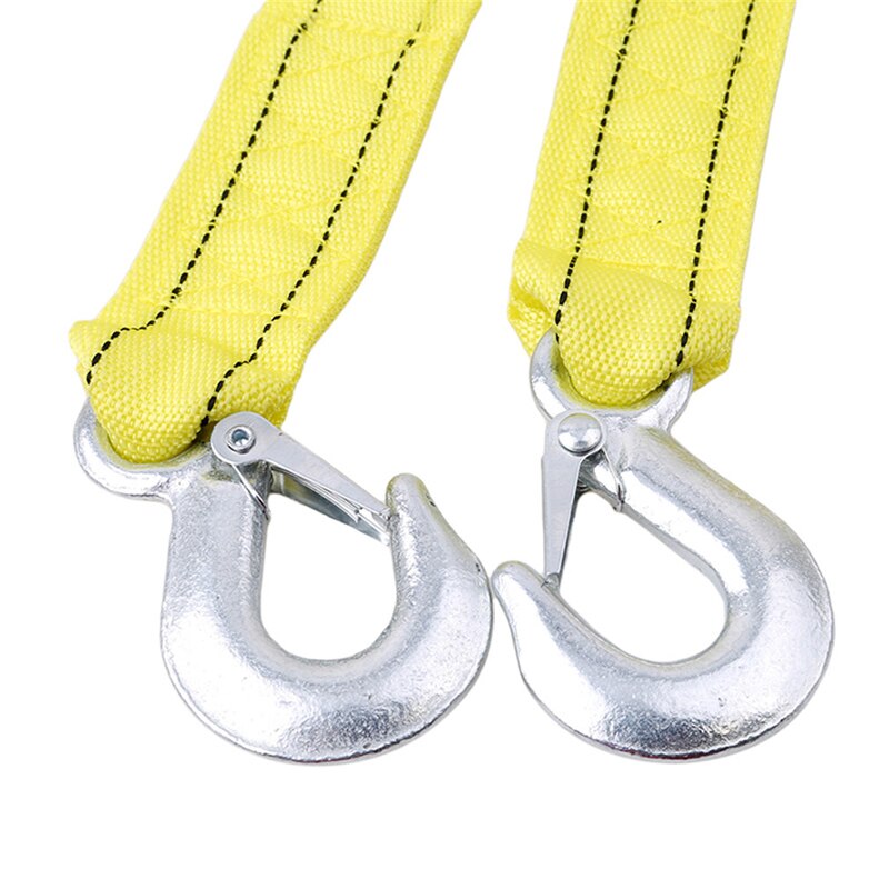 4m Double Thicker Tow Rope Multifunction Yellow Car Accessories Tow Ropes For Car Truck Trailer