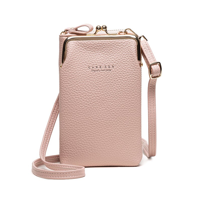 Mode Kleine Crossbody Tassen Vrouwen Mini Pu Lederen Schoudertas Messenger Bag Voor Meisjes Dames Telefoon Purse Card Pocket: Pink