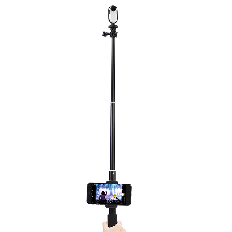 Extendable Monopod 30-93.5cm Selfie Stick Adjustable for Insta360 GO 2 Camera Frame Accessories with Phone Bracket