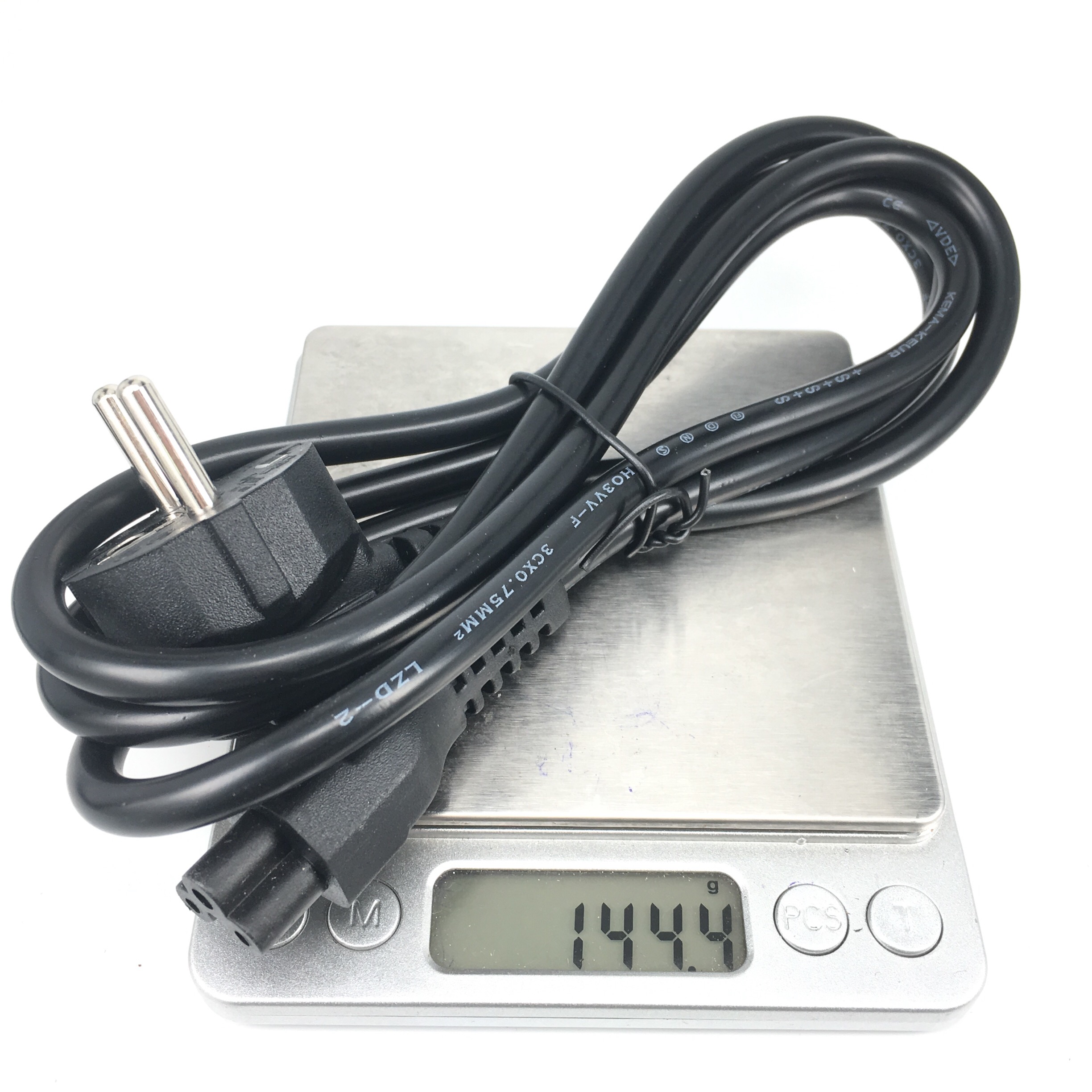 Cabo de alimentação ca europeu da ue euro iec c5 cabo de extensão de energia 1.2m 1.5m cabo de alimentação para notebook portátil pc monitor de computador