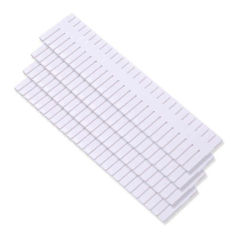 Organizer per piatti divisori per cassetti rettangolari in stile recinzione separatori utensili da tavolo cucina domestica bagno camera da letto ufficio: White