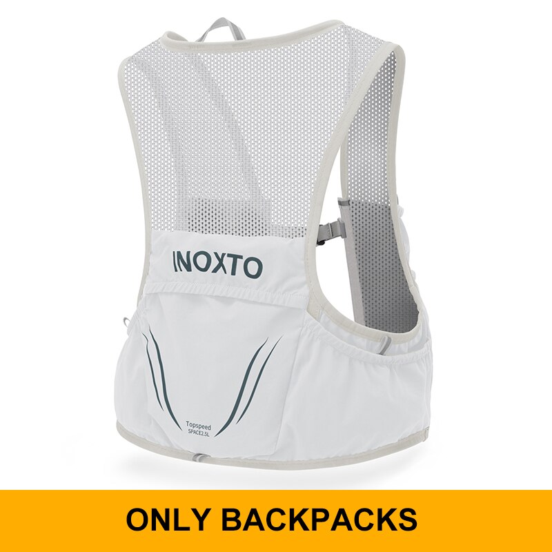 Inoxto Lichtgewicht Running Rugzak Hydratatie Vest, Geschikt Voor Fiets Marathon Wandelen, ultra-Licht En Draagbare 2.5L: Light gray green