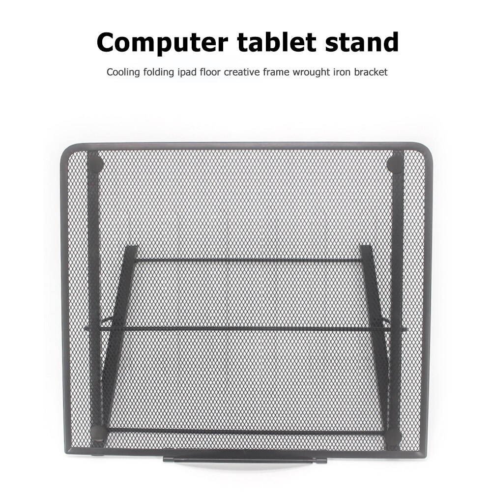 Ijzer Verstelbare Laptop Ondersteuning Stand Folding Mesh Notebook Tablet Houder Beugel Voor Huishoudelijke Computer Veiligheid Onderdelen