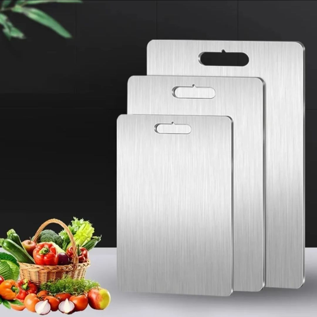 Panneau et planche à découper en acier inoxydable 316, planche à découper épaisse Double face pour la cuisine et la maison, bloc de pâte à pétrir