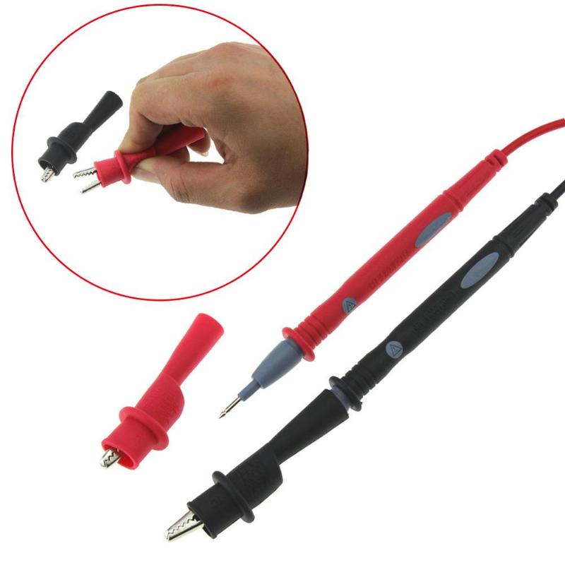 1 Pair 6cm Alligator Crocodile Multimeter Test Leads Clamps Voltage Test Clip Clamps Probes for ANENG Multimeter Meter Tester
