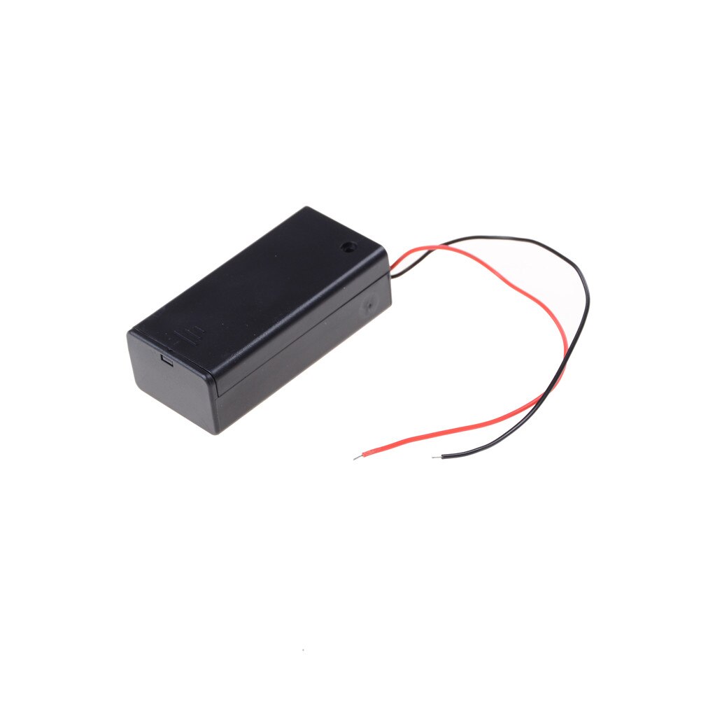 1pc Black 9V Battery Holder with ON/OFF Switch 9 volt Box Pack Power Toggle