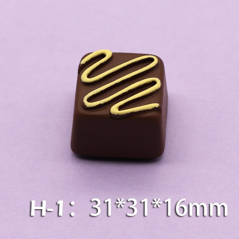 Pâte magnétique pour réfrigérateur, Simulation de chocolat, jouet, décoration 3D pour réfrigérateur, accessoires de décoration pour la maison, DIY: H-1