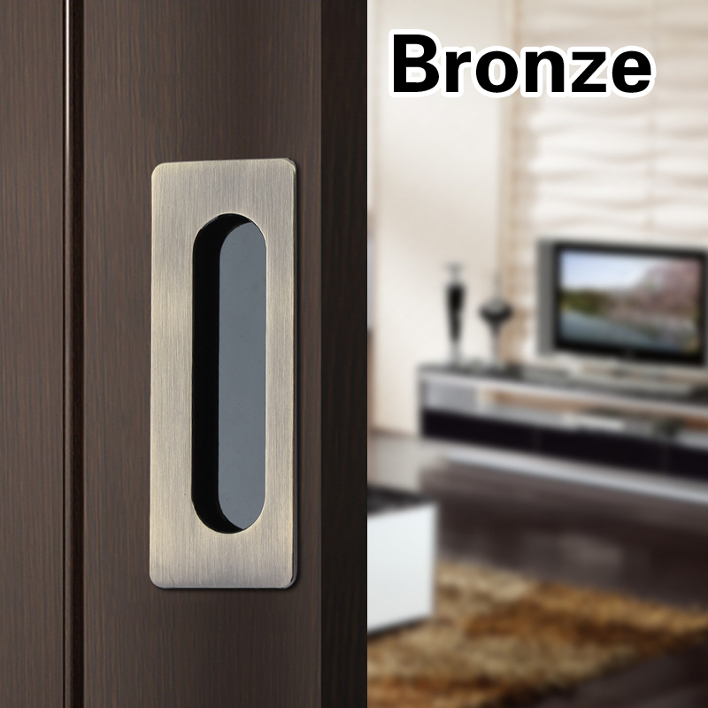 1pc Embedded Sliding Door Handles Hidden Invisible Cupboard Wardrobe Cabinet Push / Pull Handles Door Hardware