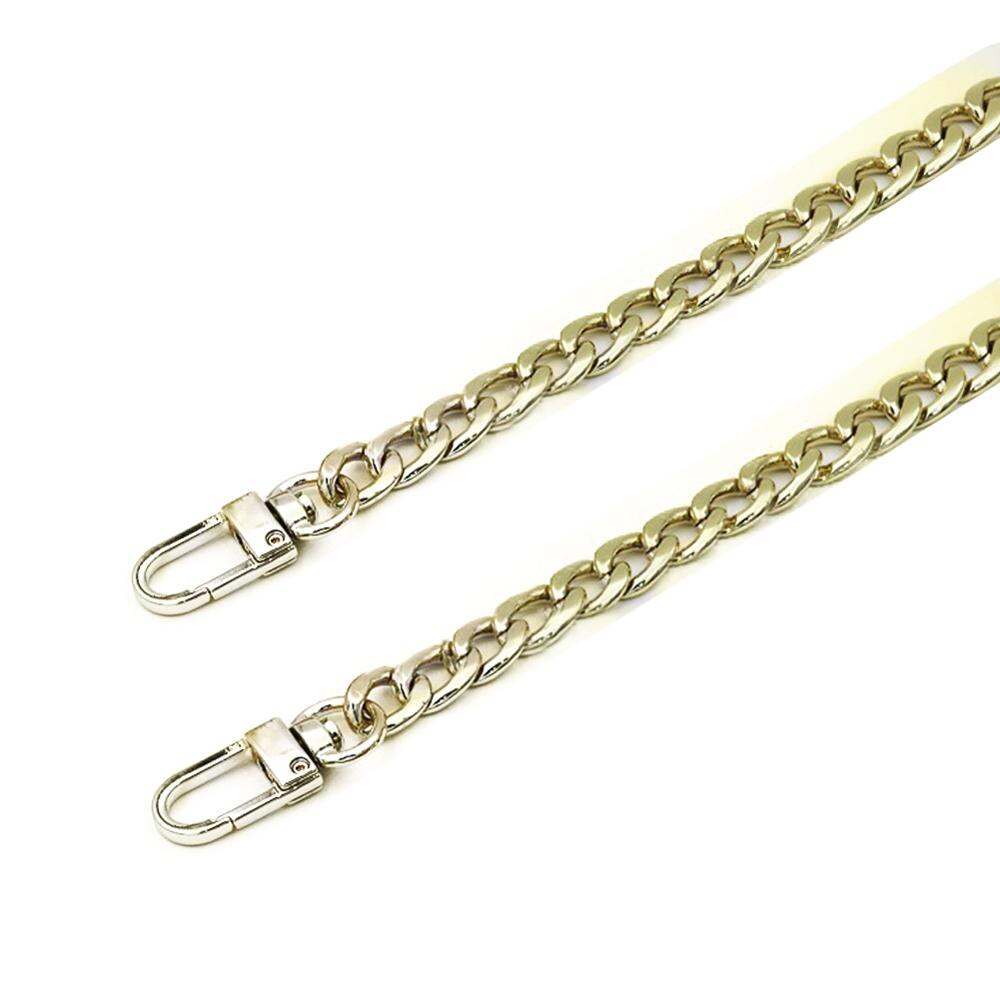 120cm metalen kettingriemen voor handtasgrepen, doe-het-zelf vervanging voor schoudertasriemen, zilveren kettingriem voor tasaccessoires: Hemelsblauw