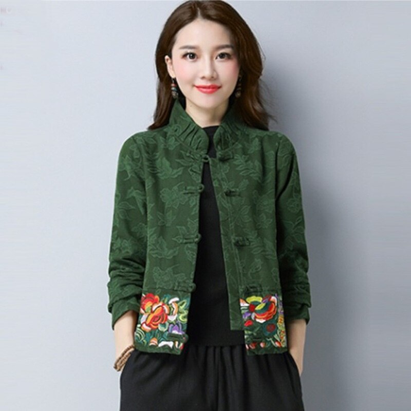 Chinese Style Clothing Women Clothes 2022 Chinese Traditional Women Hanfu Clothing Tang Suit Chinese Ancient Linen Shirts KK4399: 3 / M