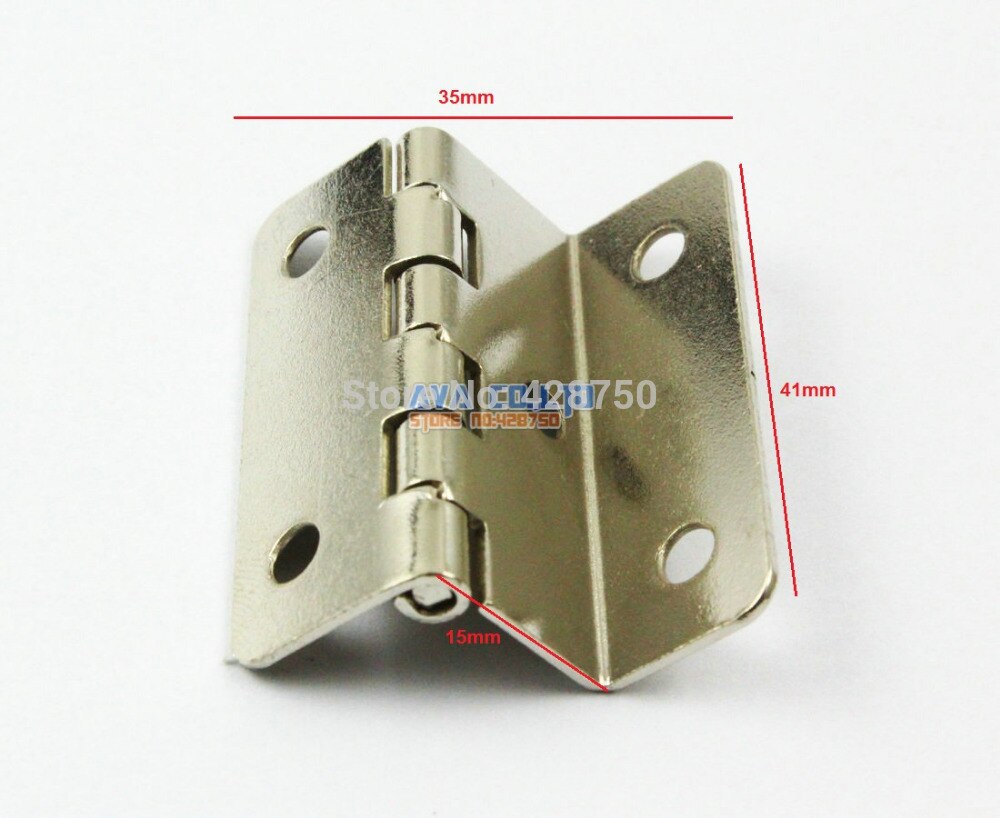 20 Pieces Triple Fold Jewelry Box Hinge Small Hinge 41x35mm with Screws