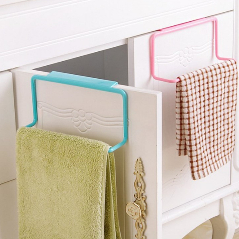 Küche Organizer Handtuch Gestell Über Tür Hängen Halfter Schlecht Schrank Schrank Aufhänger Regal Für Küche Liefert Zubehör