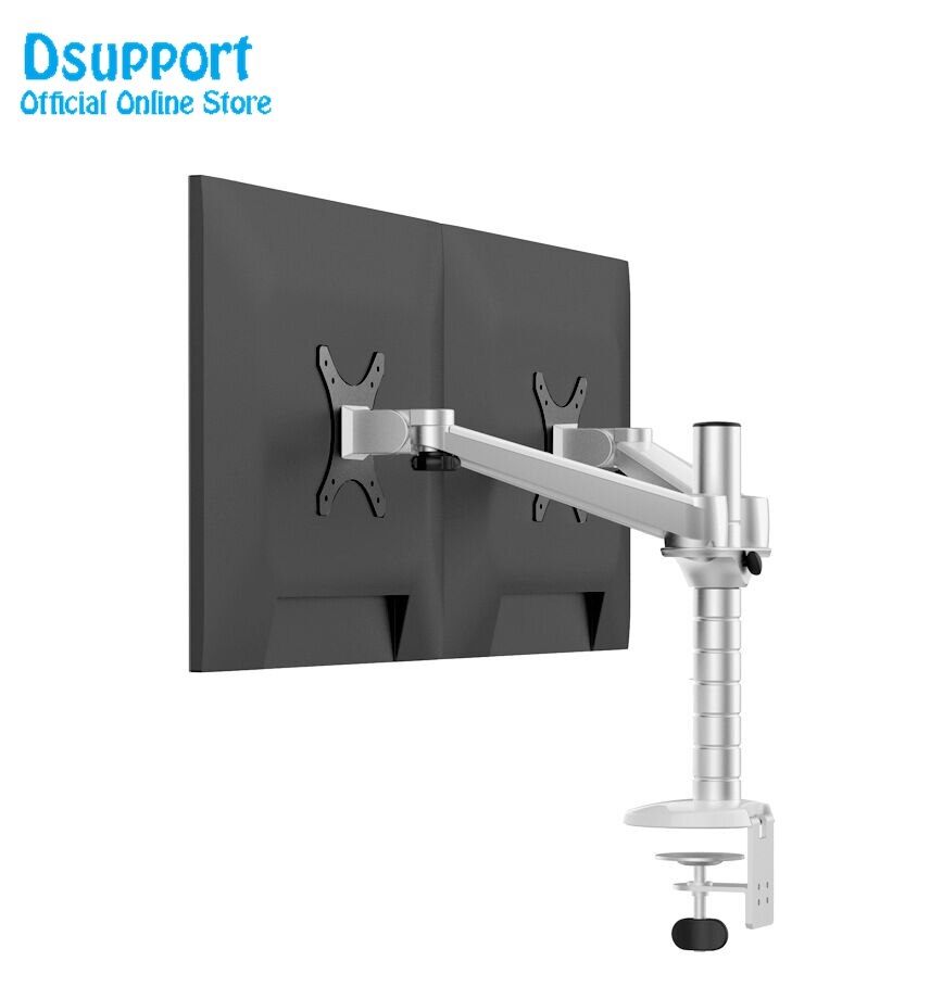 OA-4 liga de alumínio duplo monitor suporte de movimento completo monitor montagem braço base