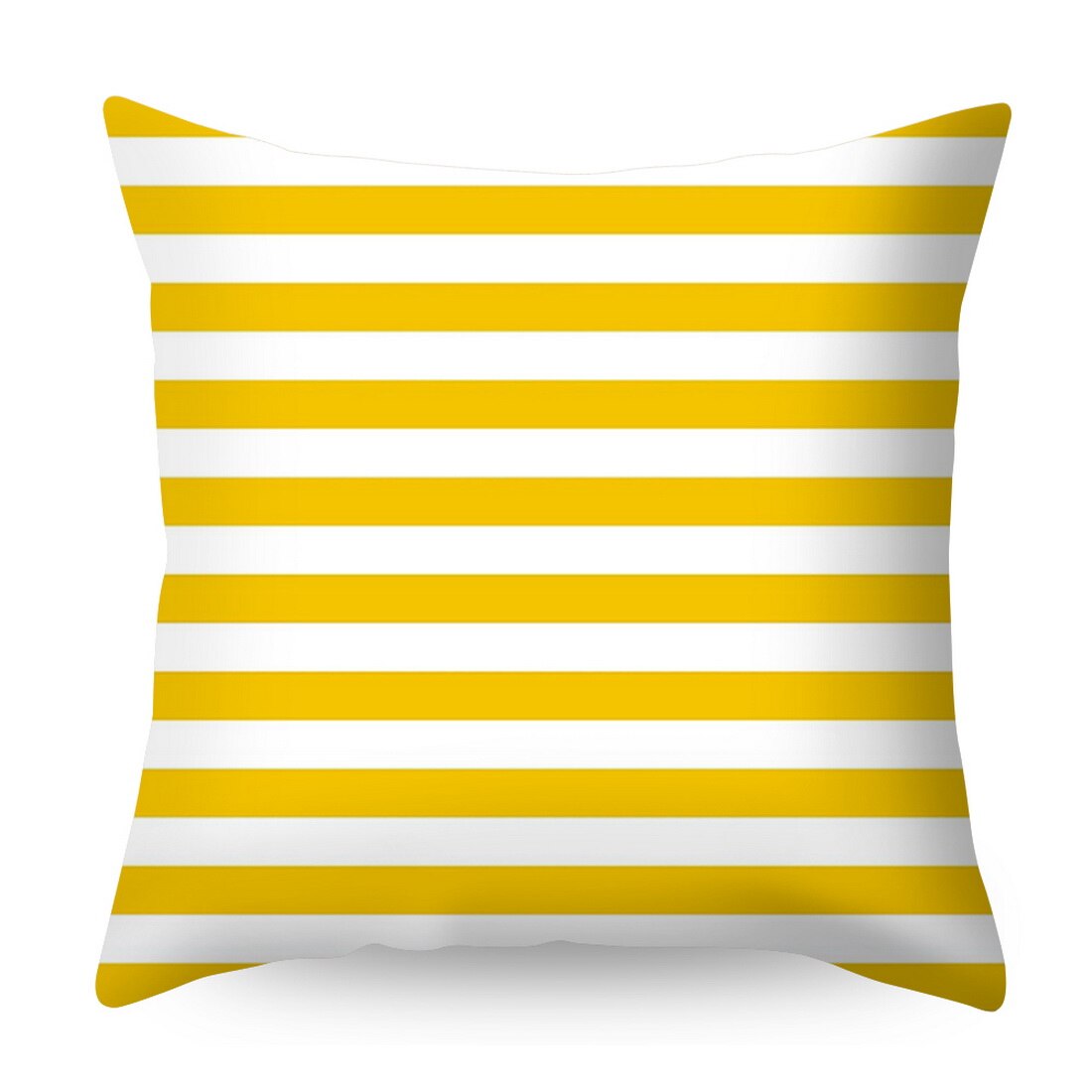 Urijk Geometric Printed Throw Pillow Case Yellow Gray Diamond Wave Waist Cushion Cover Office Sofa Housse de Coussin Kussenhoes