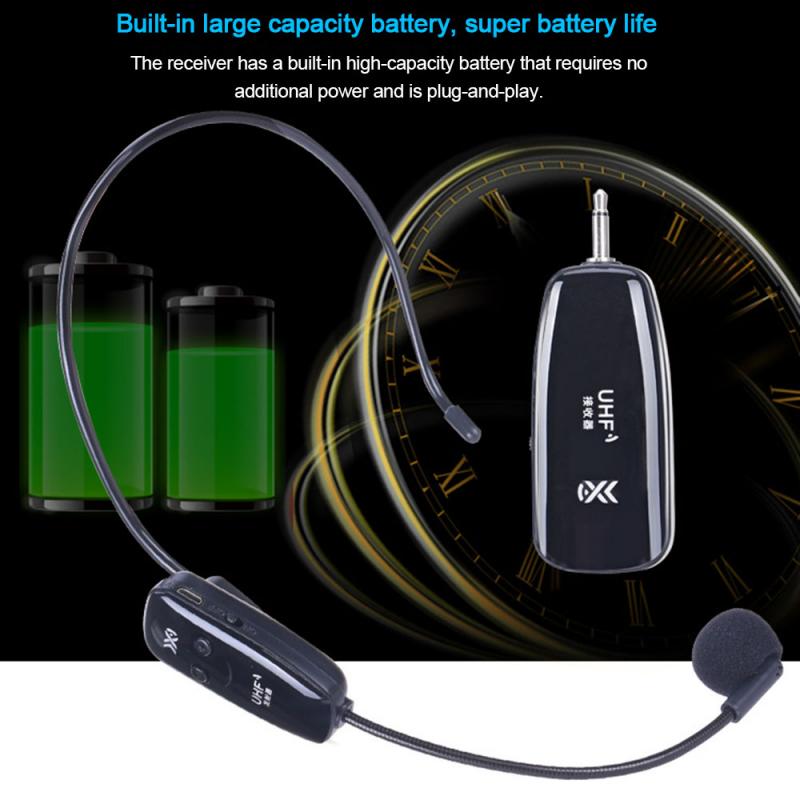 2.4G Wireless Headset Microphone Voice Amplifier Loudspeaker Speech Handsfree Megaphone Radio Mic For Teaching Guide Meeting