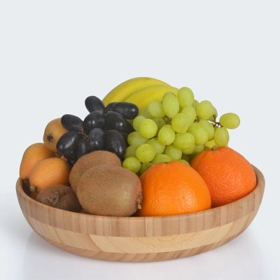 Bamboe Hout Europese Fruitschaal Ontbijt Snack Plaat Creatieve Persoonlijkheid Home Hotel Snacks Gedroogd Fruit Fruit Slakom Lade