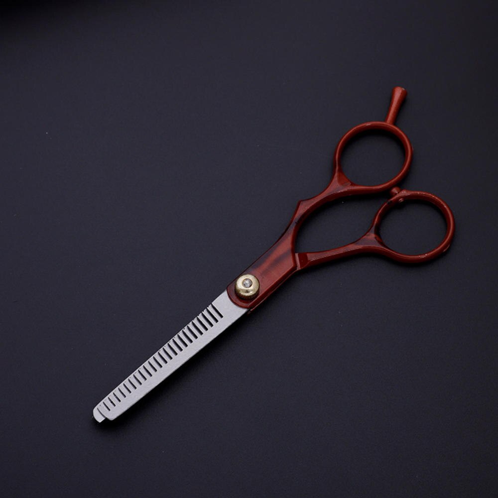 6.0 Inch Red Hair Scissors Cutting Barber Tools Thinning Scissor Shears Salon Hairdressing Scissors Styling Tools