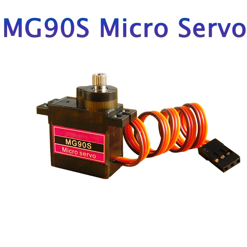 4pcs/lot TCP MG90S Metal gear Digital 9g Servo SG90 For Rc Helicopter pPlane Boat Car MG90 9G